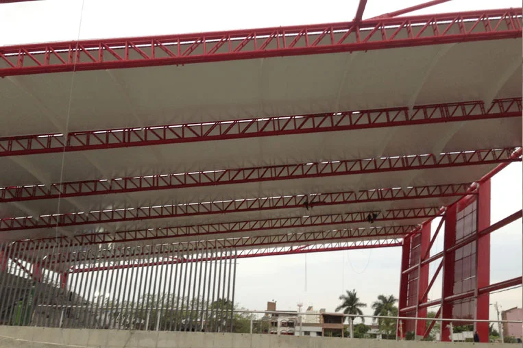 Coliseo de hockey estructura cubiertas